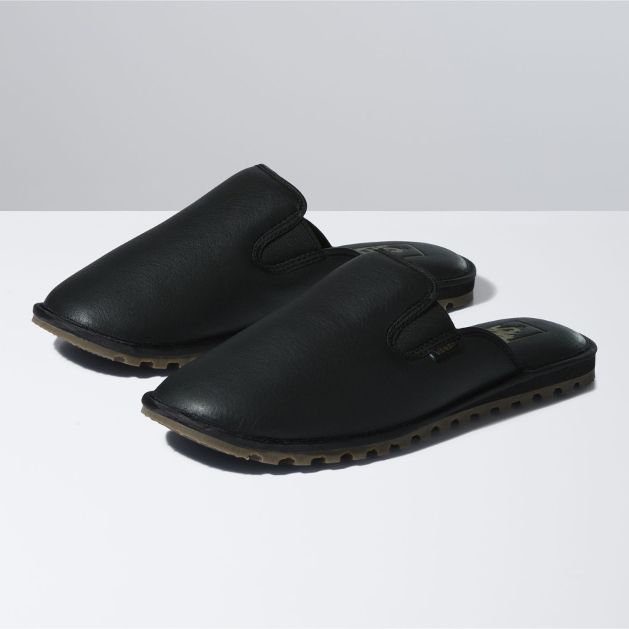 Vans Mountain Mule Cuir Beurre Noir-noir