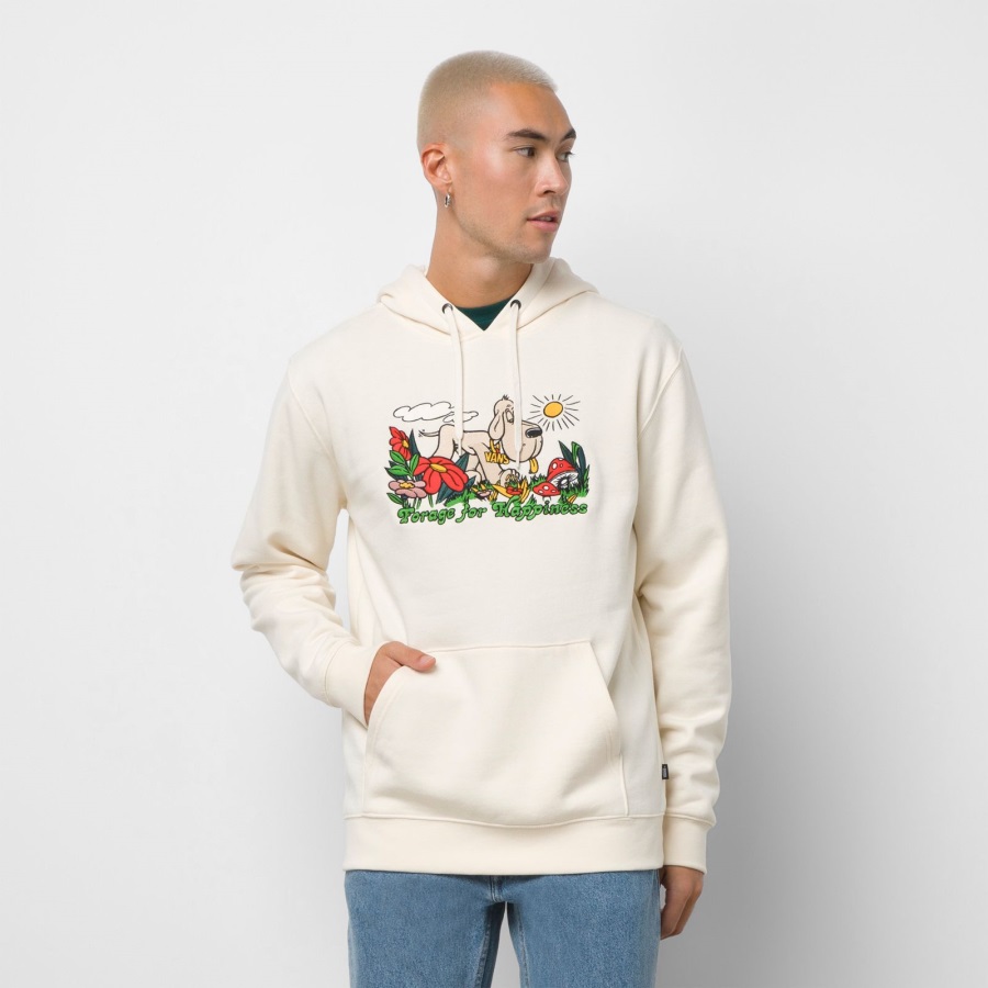 Vans Murshroom Hound Sweat à Capuche Blanc Antique