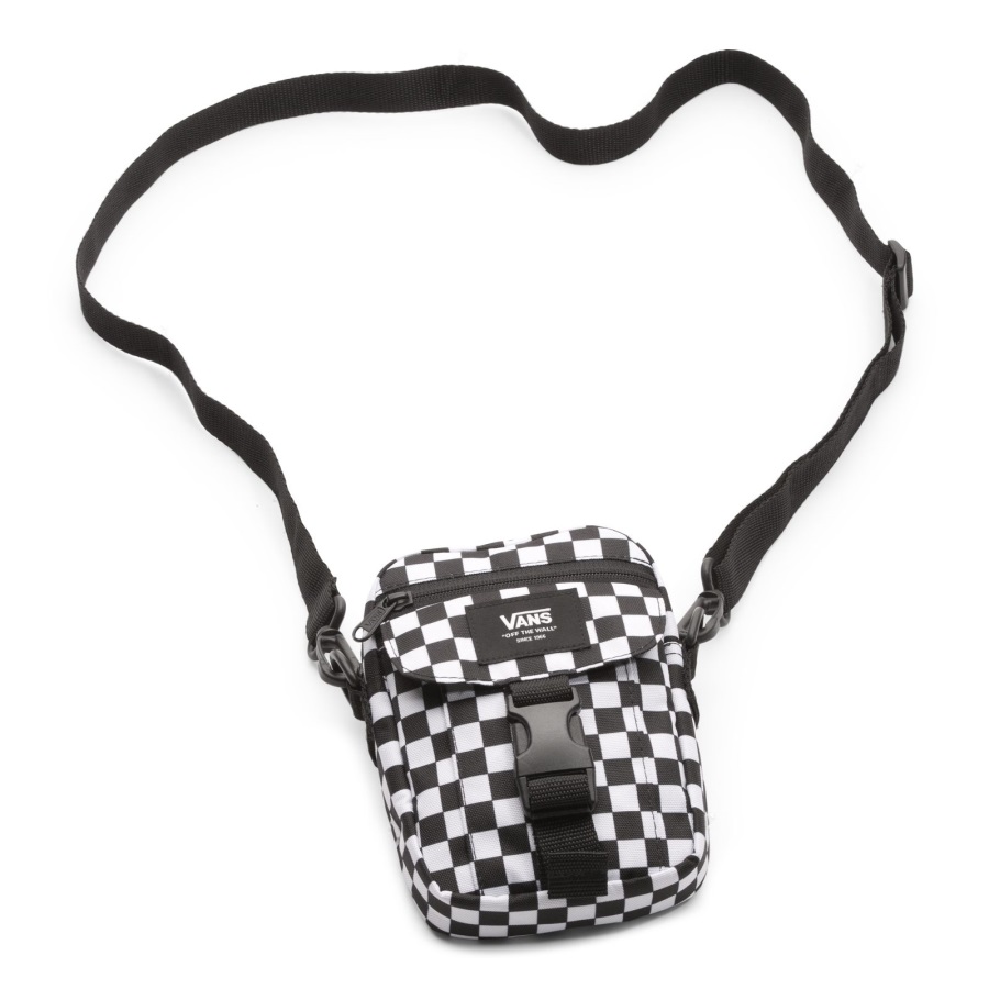 Vans New Varsity Sac Porté épaule Carreaux Noir-blanc Homme