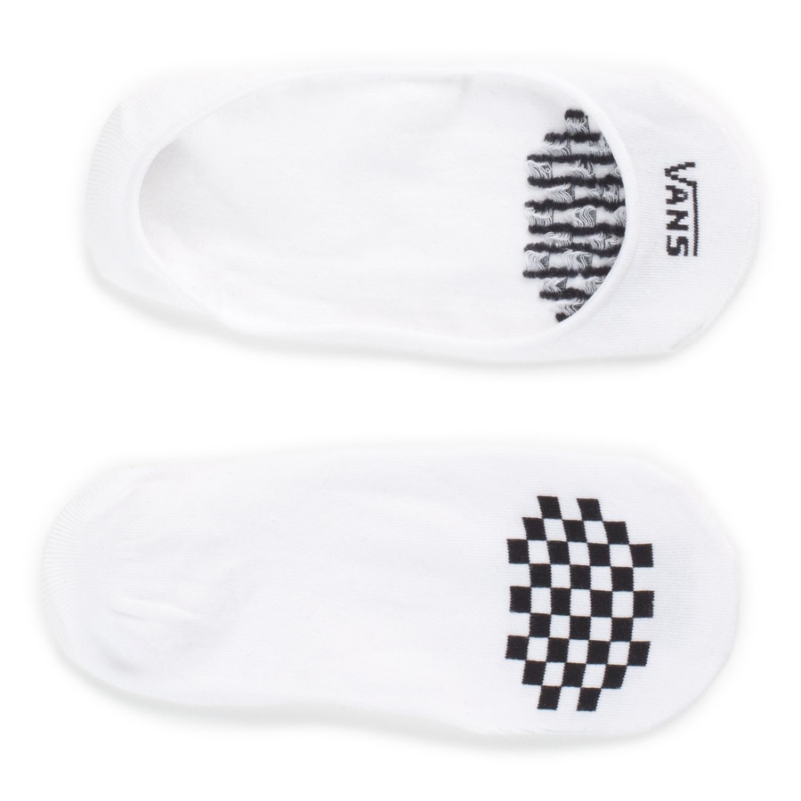 Vans No Show Chaussettes 3 Pack Taille 7-10 Blanc-noir