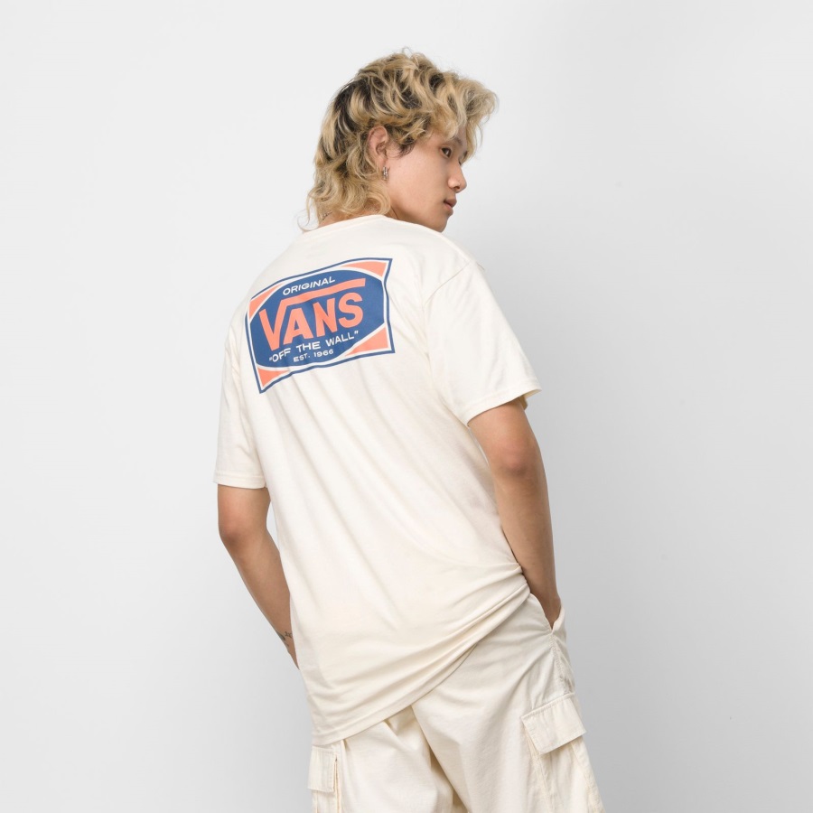 Tee Shirt Vans Og Era Blanc Antique