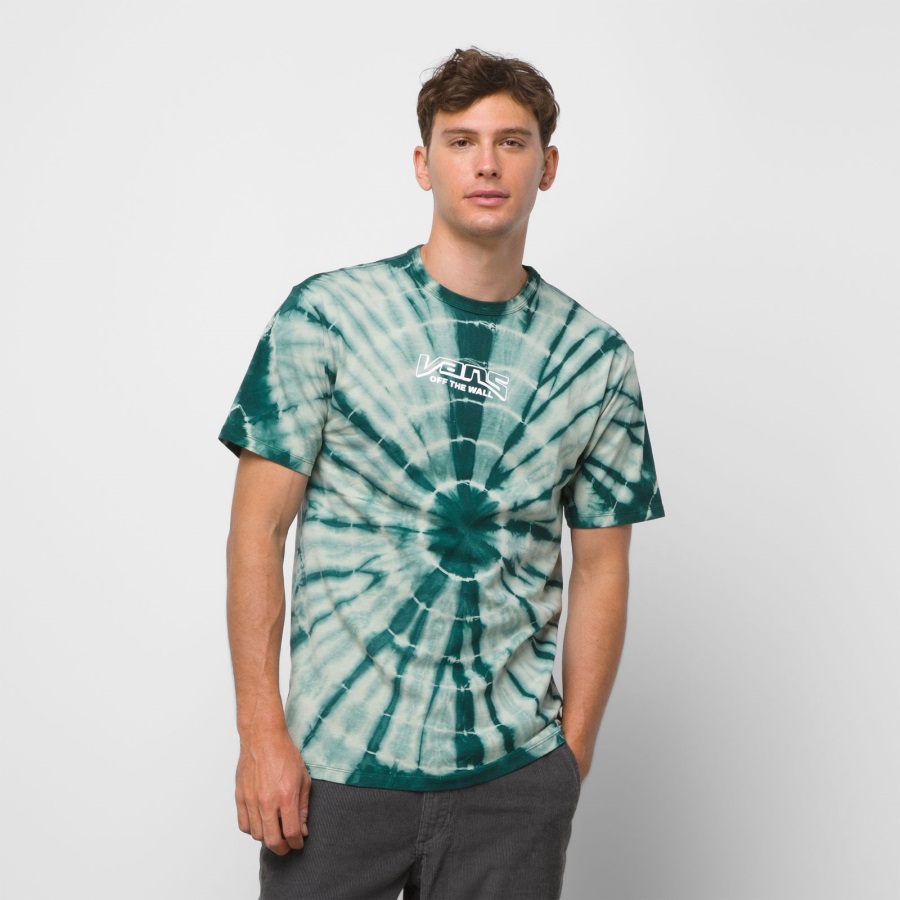 Vans Off The Wall T-shirt Classique Tie-dye Desert Sage-garden