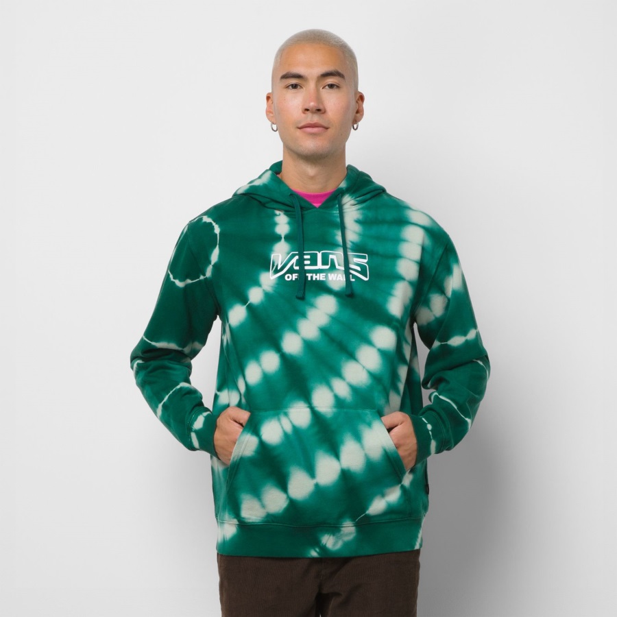 Vans Off The Wall Sweat à Capuche Graphique Tie And Dye Desert Sage-garden