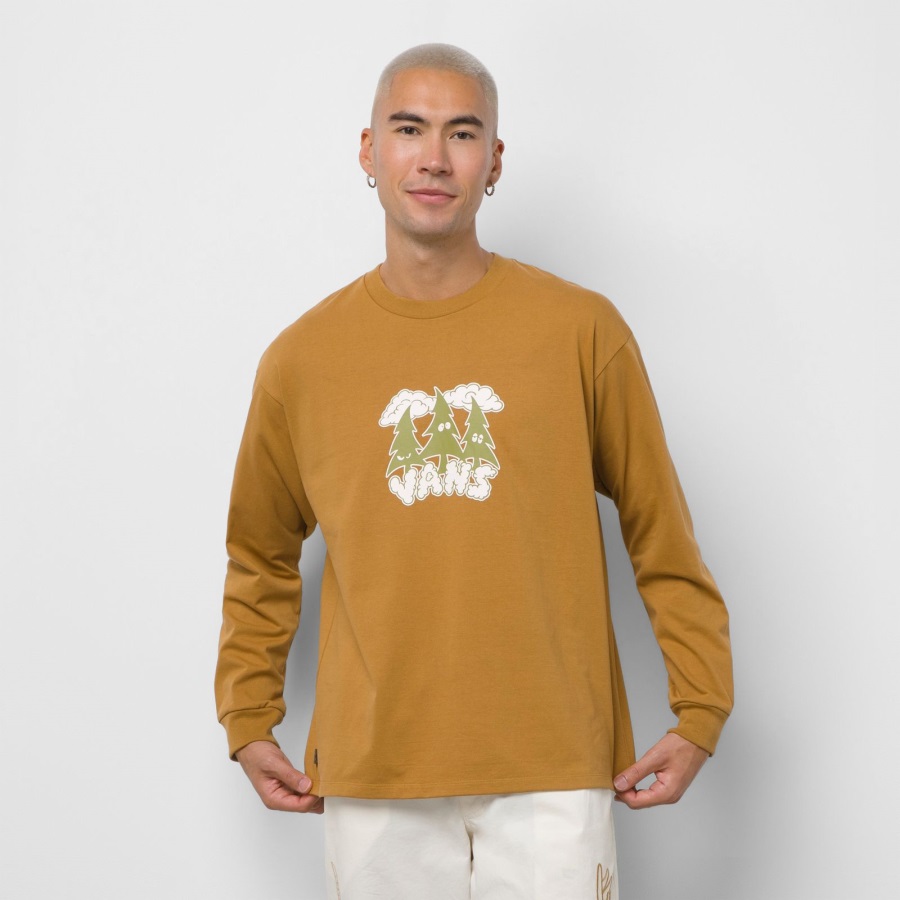 Vans Off The Wall Skate Classics T-shirt à Manches Longues Brun Os