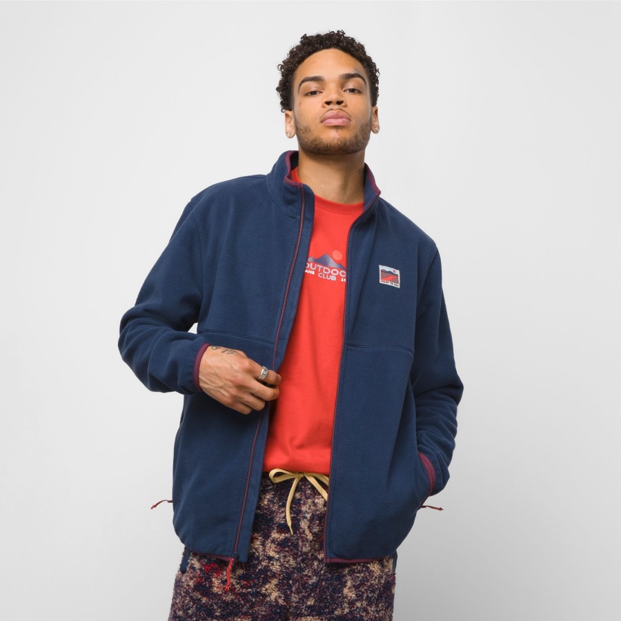 Vans Outdoor Club Veste Polaire Entièrement Zippée Dress Blues