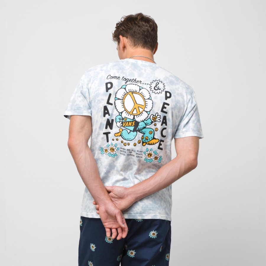 Vans Plant Peace Tie-dye T-shirt Ashley Bleu