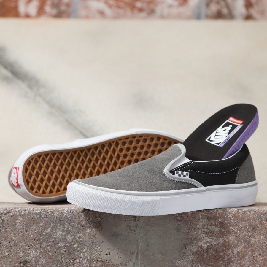 Vans Slip-on Skate Réfléchissant Noir-gris