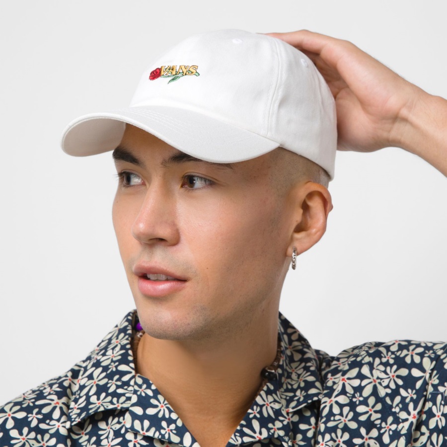 Vans Rios Incurvé Bill Jockey Chapeau Blanc