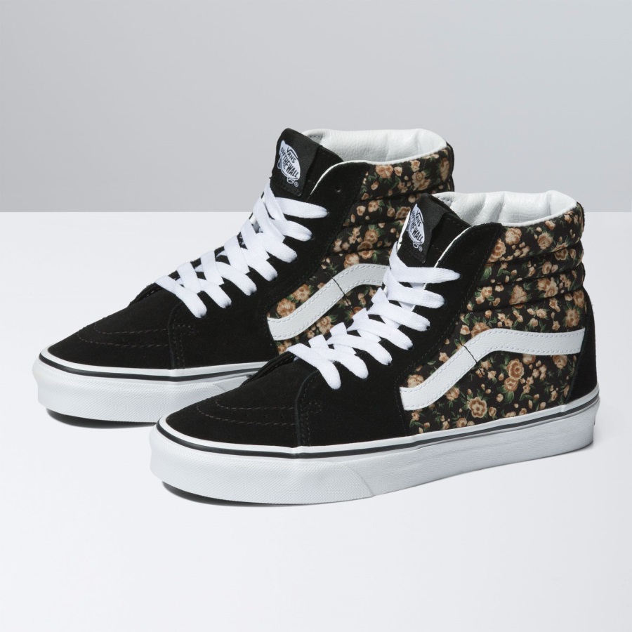 Vans Rose Dream Sk8-hi Noir-blanc