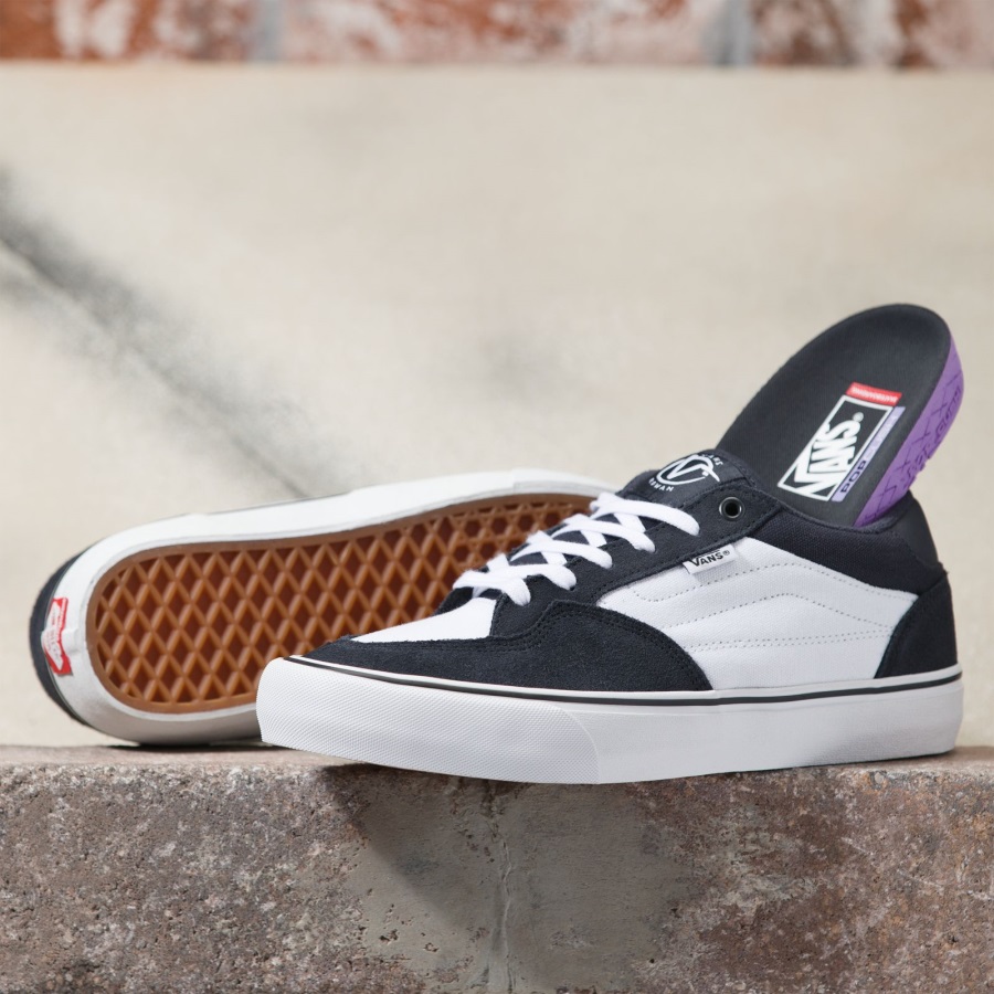 Vans Rowan Bleu Marine Foncé-blanc