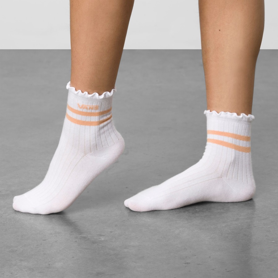 Vans Ruffed Up Chaussette Taille 6.5-10 Blanc-coral Sands