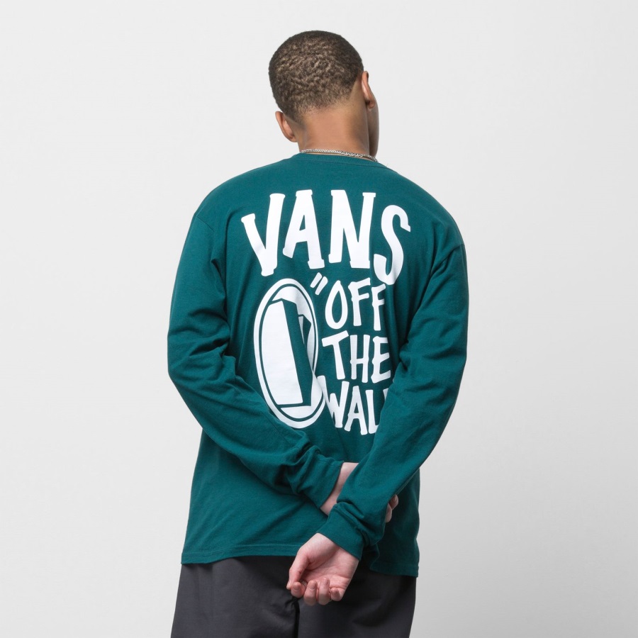 Vans Shadow V T-shirt Manches Longues Bleu Sarcelle