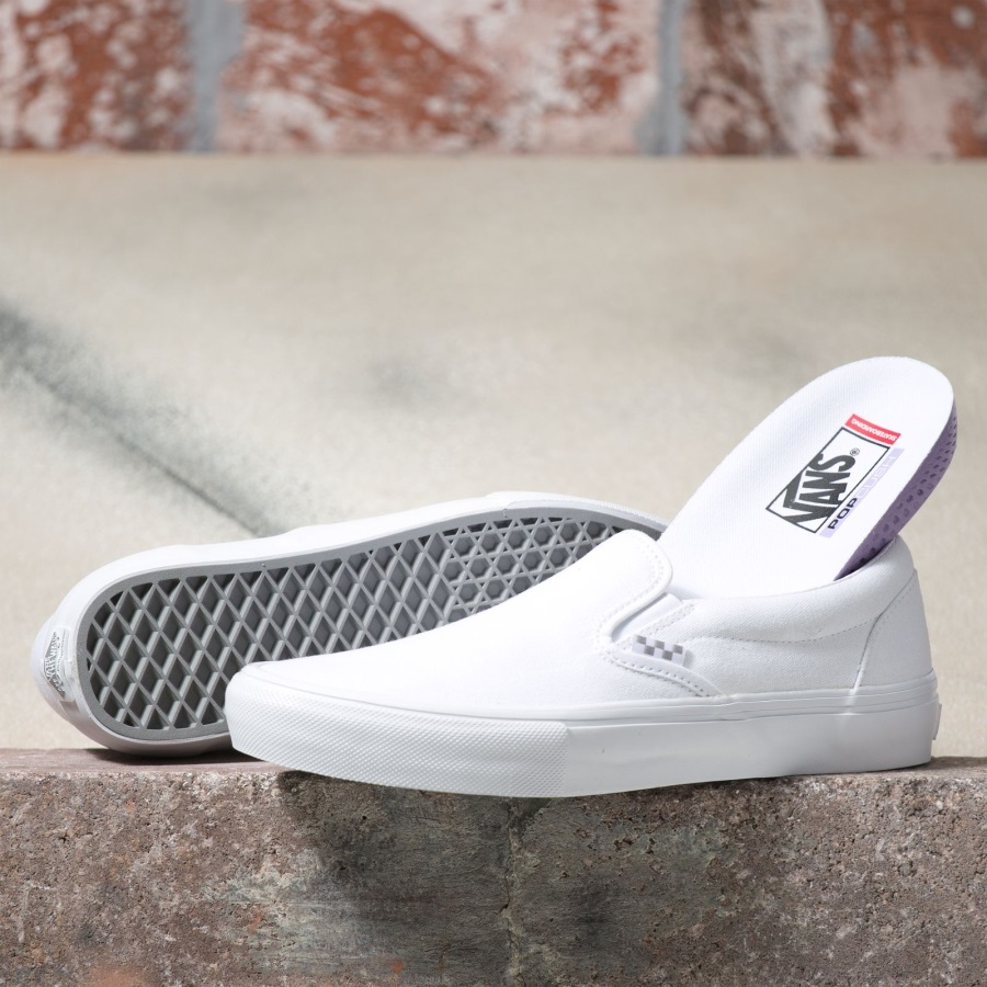Vans Skate Slip-on Vrai Blanc