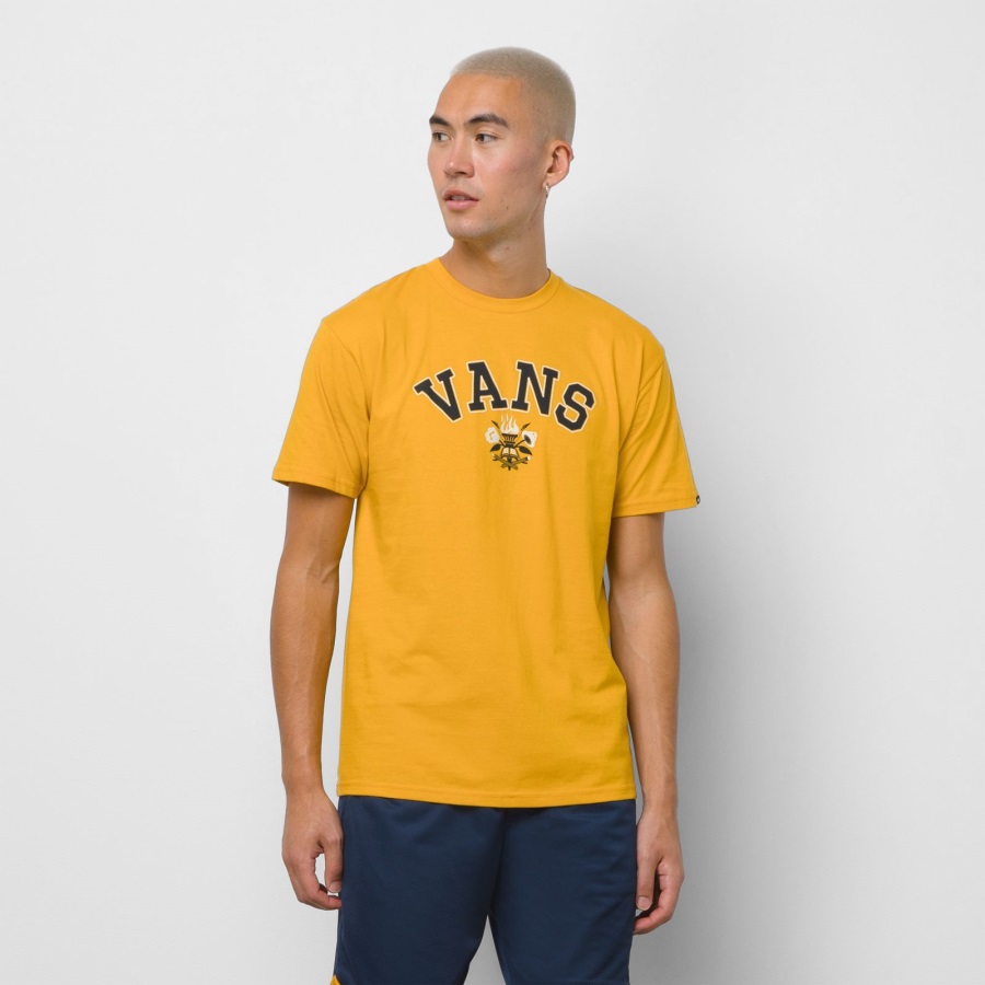 Vans Slack & Field Classic Pe T-shirt Jaune Doré