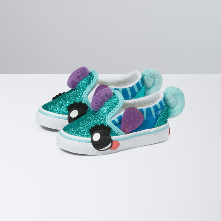 Vans Bambin Slip-on V Hippocampe Aqua Sky