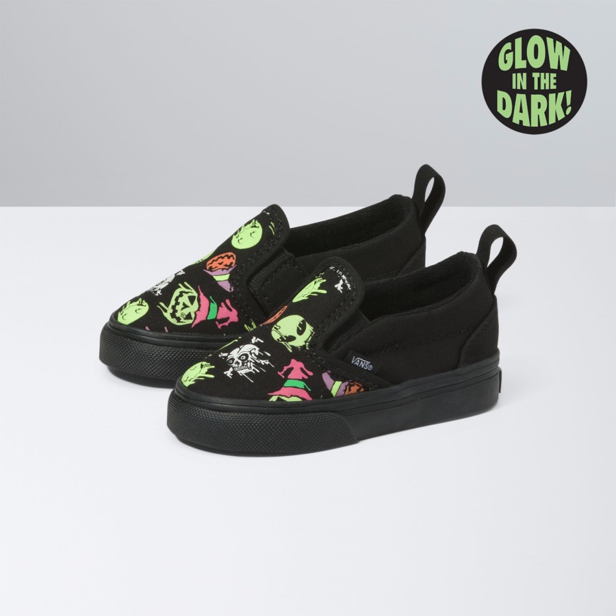 Vans Bambin Trippy Drip Glow Slip-on V Noir
