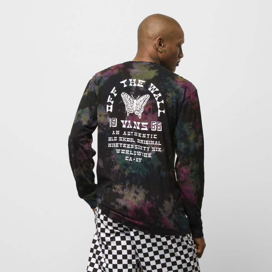 Vans Tri Tie Dye T-shirt Manches Longues Noir