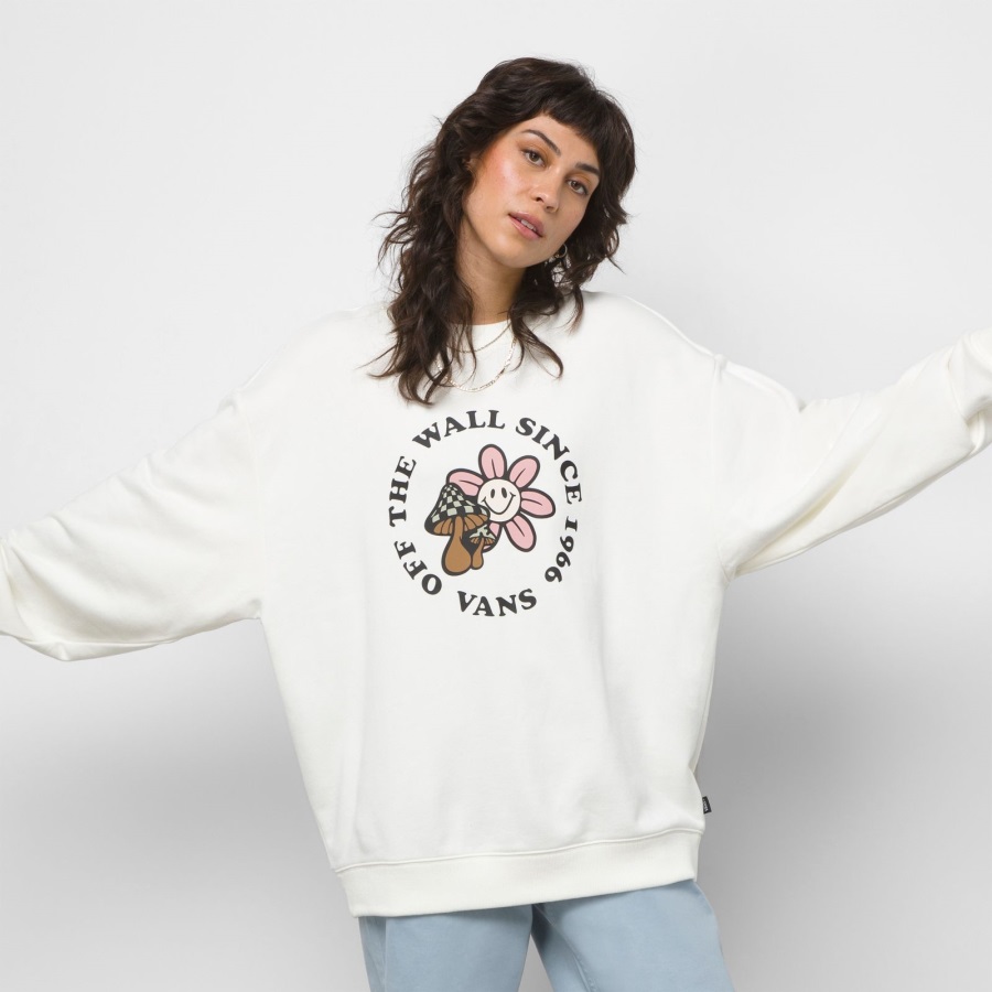 Vans Zen Vibes équipage Surdimensionné Guimauve