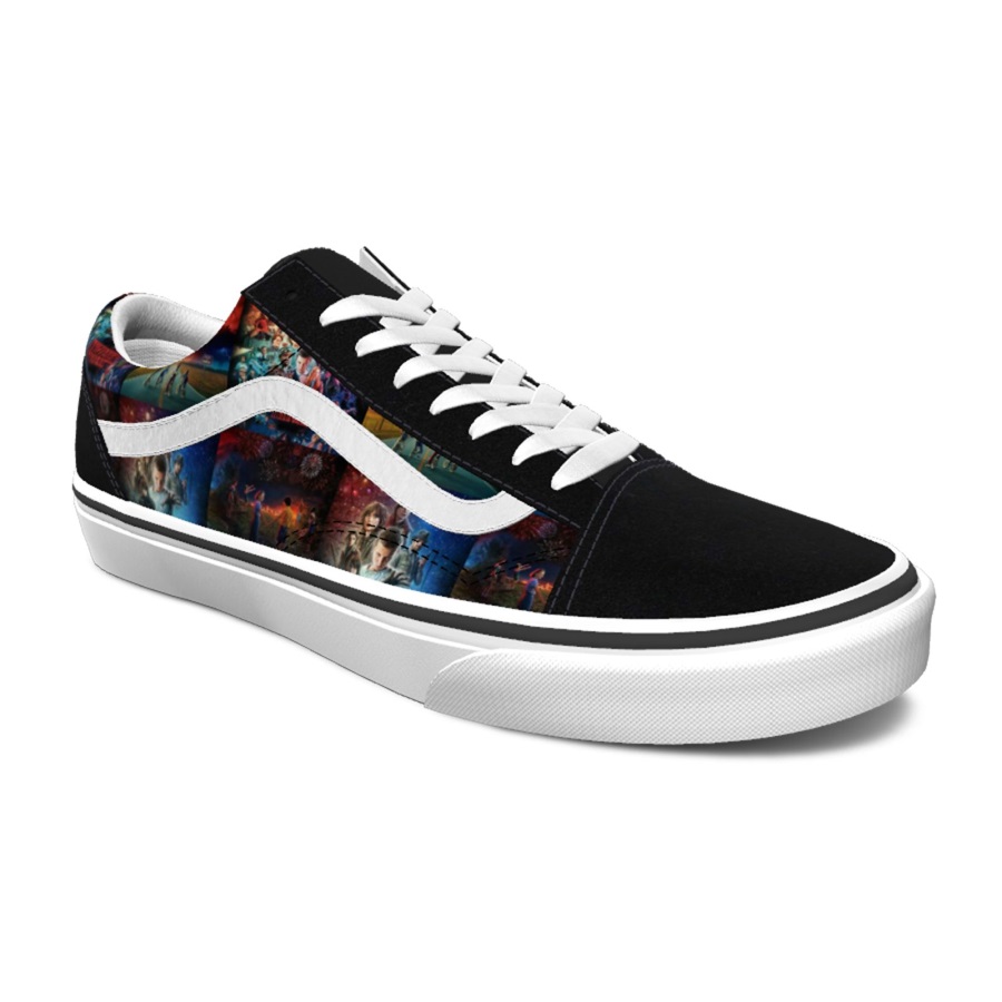 Vans X Choses étranges Douane Affiche Art Old Skool