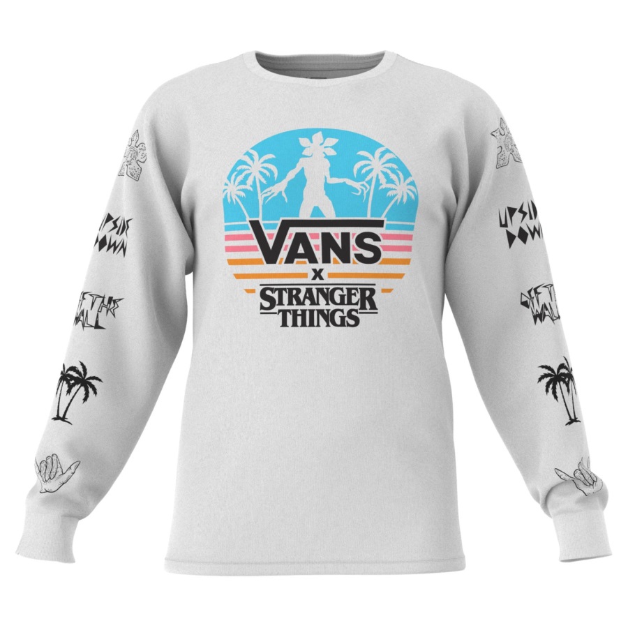 Tee Shirt Vans X Choses étranges Demogorgon Paradis Blanc