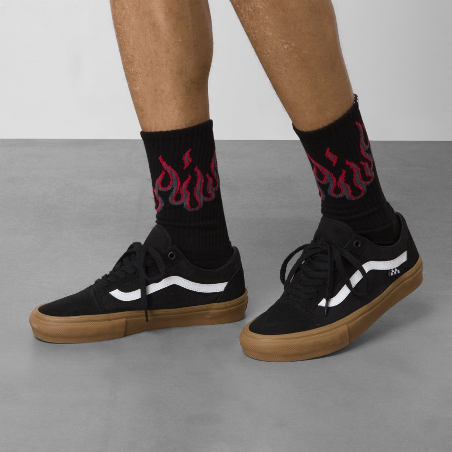 Vans X Thrasher Flame Crew Chaussette Noir