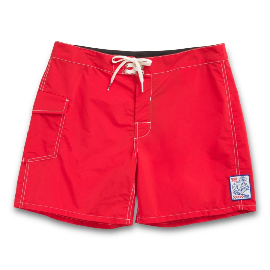 Vans X Yucca Fins 16" Boardshort Racing Rouge