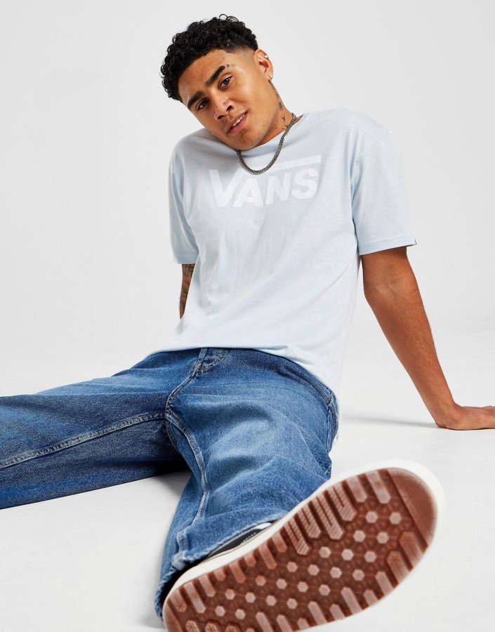 T-shirt Vans Core Flying V Bleu