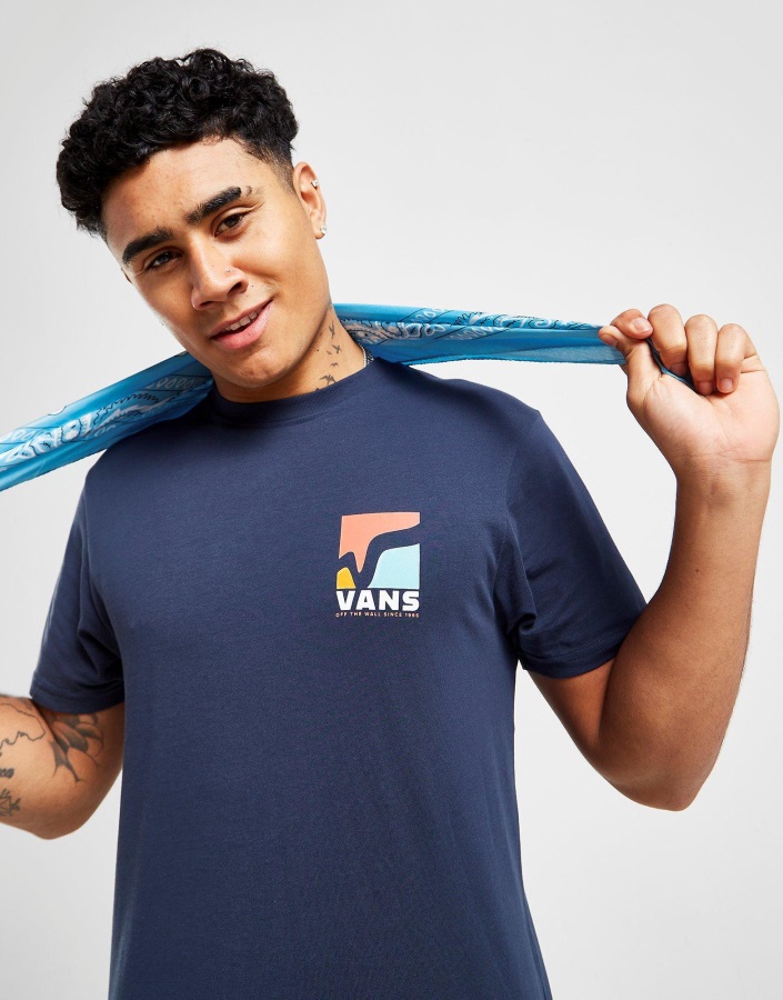 Tee Shirt Vans Swoop V Bleu