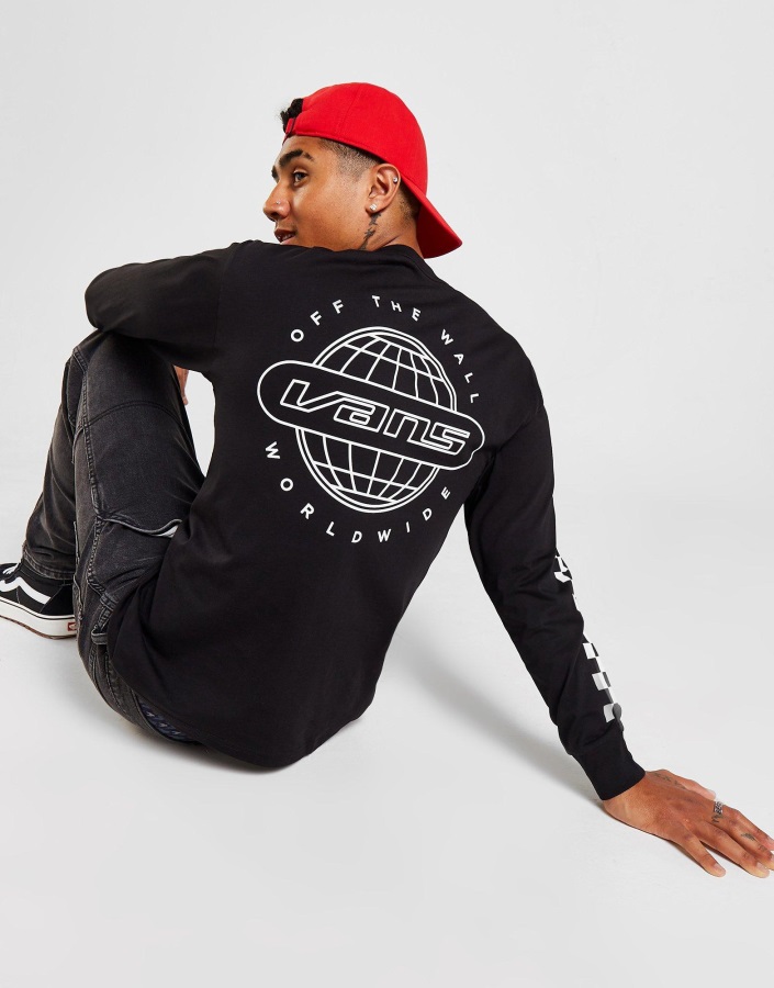 Vans Worldwide T-shirt Manches Longues Noir