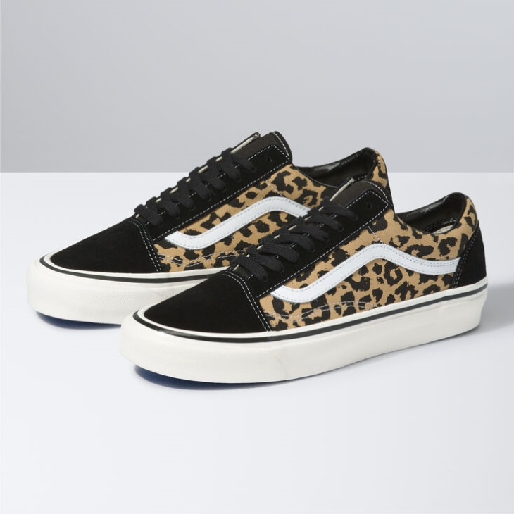 Vans Anaheim Factory Old Skool 36 Dx Léopard Noir-tan