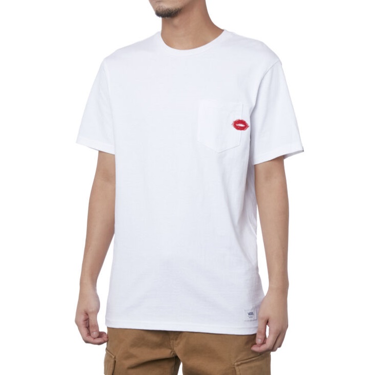 Vans Anaheim Lip Pocket T-shirt Blanc