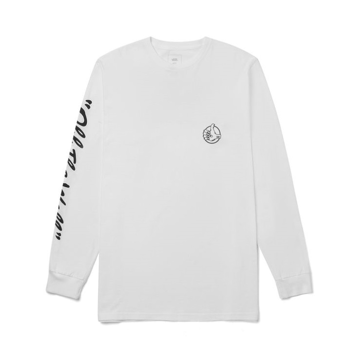 Vans Bmx Off The Wall T-shirt Manches Longues Blanc