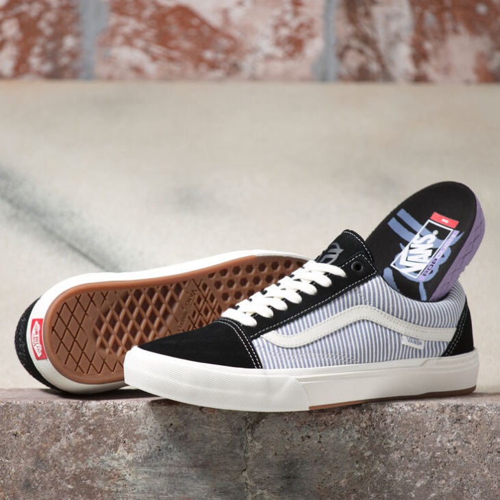Vans Bmx Old Skool Noir-bleu à Fines Rayures