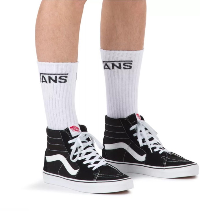 Chaussettes Vans Classic Crew (taille 6,5-9 Lot De 3) Blanc