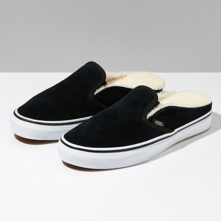 Vans Classic Slip On Mule Daim Noir-sherpa
