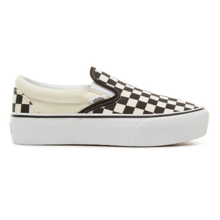 Vans Classic Slip On Platform Noir-blanc-blanc