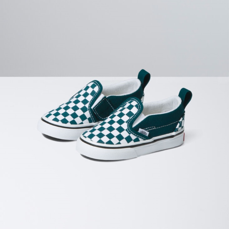 Vans Color Theory Enfant Slip-on V Bleu Sarcelle