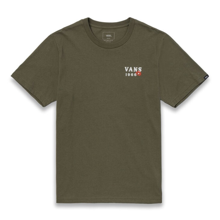 Vans T-shirt Crâne Mignon Feuille De Vigne