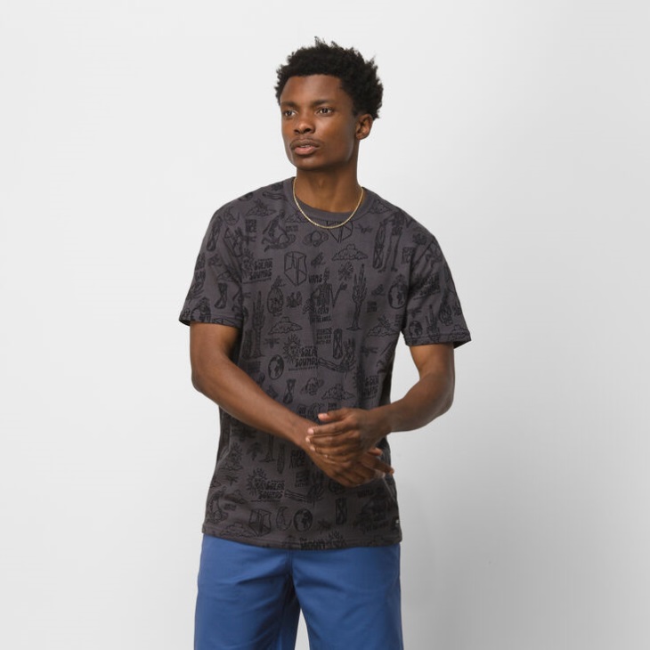 T-shirt Vans Doom Bloom Asphalt-noir