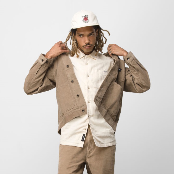 Vans Drill Corvée Manteau Velours Côtelé Désert Taupe