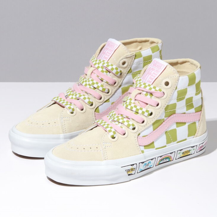 Vans Em On Holiday Sk8-hi Tapered Multi-true White