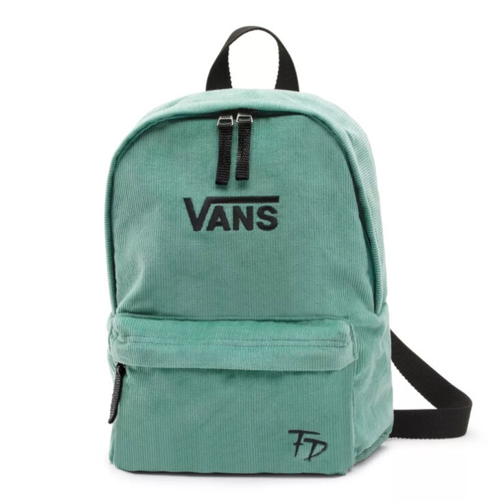 Vans Fabiana Delfino Cord Sac à Dos Bleu Pétrole