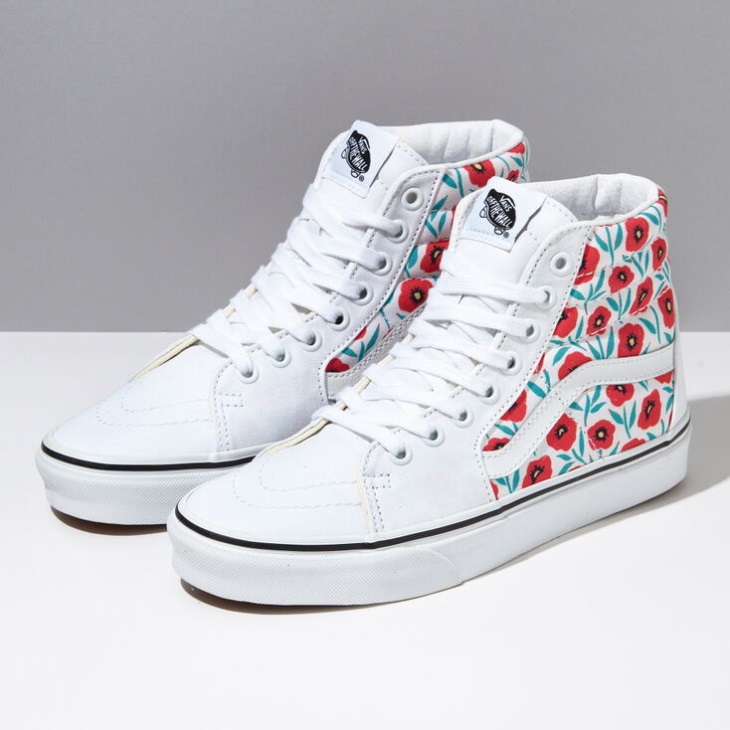 Vans Fleurs Sk8-hi Vrai Blanc
