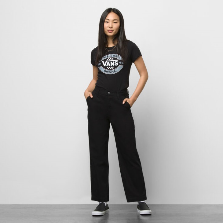Vans Pantalon De Travail Au Sol Noir