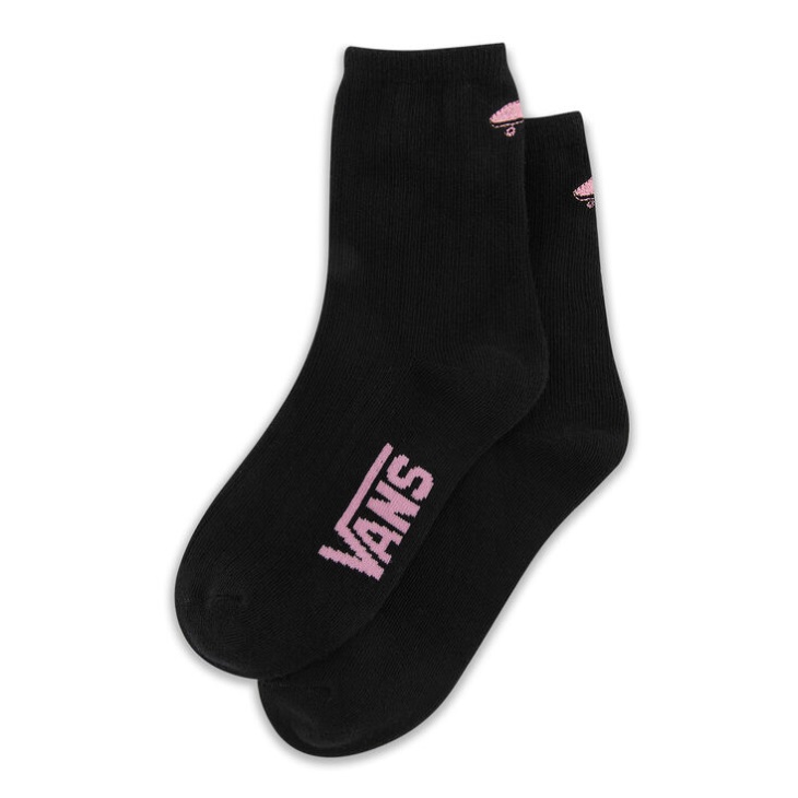Vans Kickin It Crew Sock 6.5-10 1pk Noir-lilas