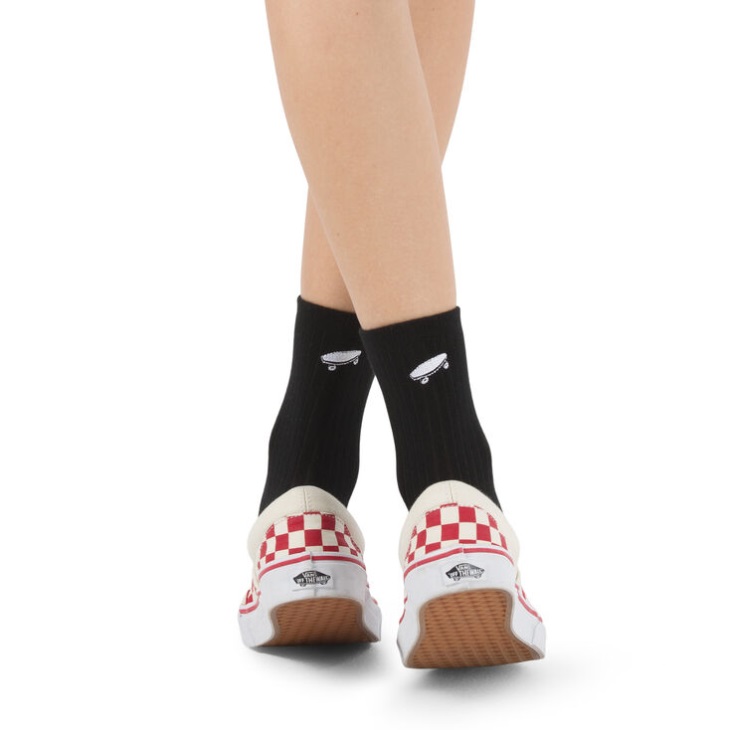 Vans Kickin It Crew Sock 6.5-10 1pk Noir