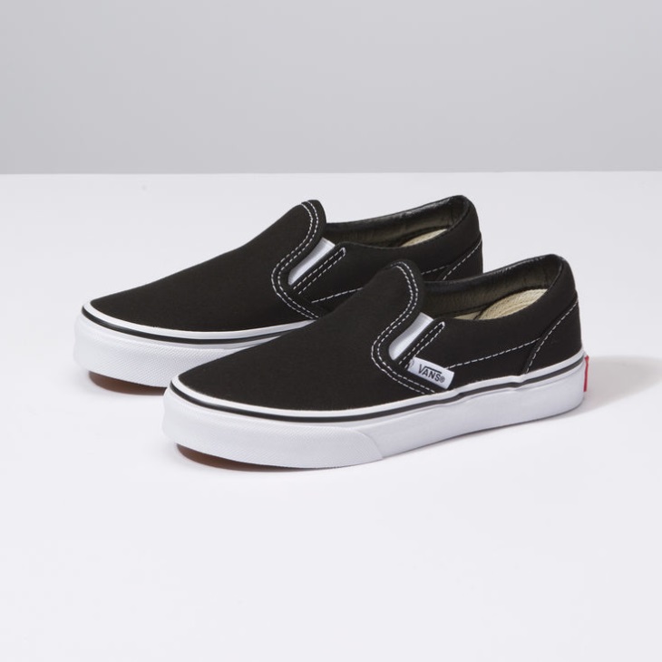 Vans Kids Classic Slip-on Noir-true White