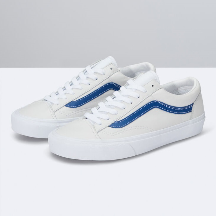 Vans Cuir Pop Style 36 True Blue-true White