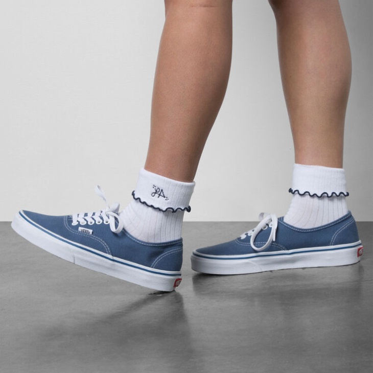 Vans Lizzie Armanto Chaussette à Volants Blanc