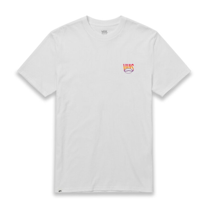 T-shirt Manches Courtes Logo Vans Blanc